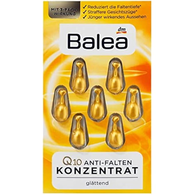 balea CONCENTRATED Q10 ANTI-WRINKLE GINSENG EXTRACT CONCENTRATED CAPSULE SKIN SERUM - Image 1